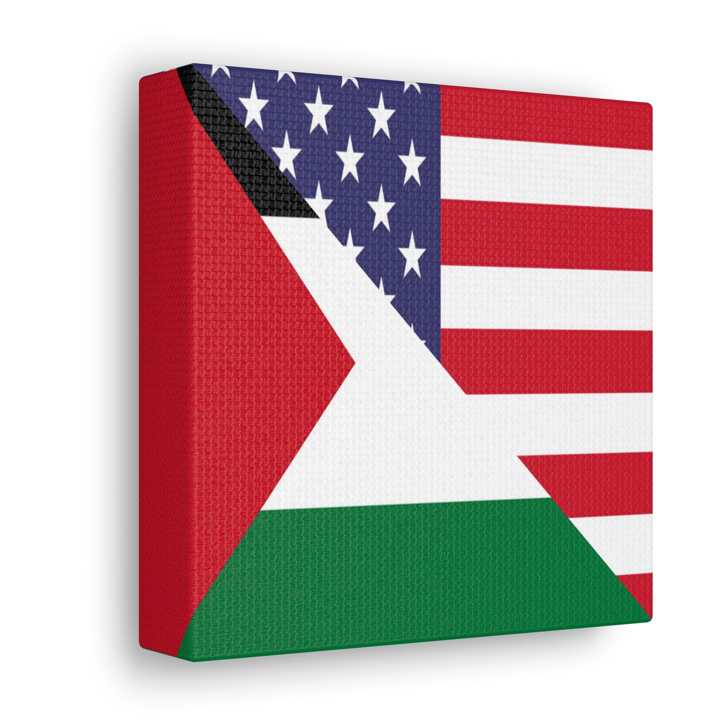 Palestine USA Flag Palestinian American Canvas Gallery Wraps | Wall Art