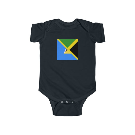 Jamaica St. Lucian Flag Baby Bodysuit | Jamaican St. Lucia Boy Girl