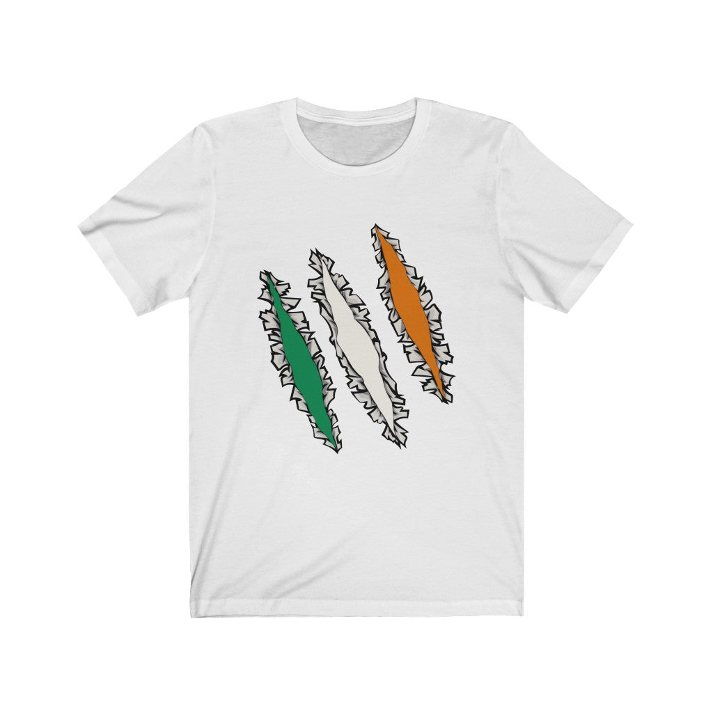 Slashed Irish Flag Shirt | Ireland Tee Men Women Clothing