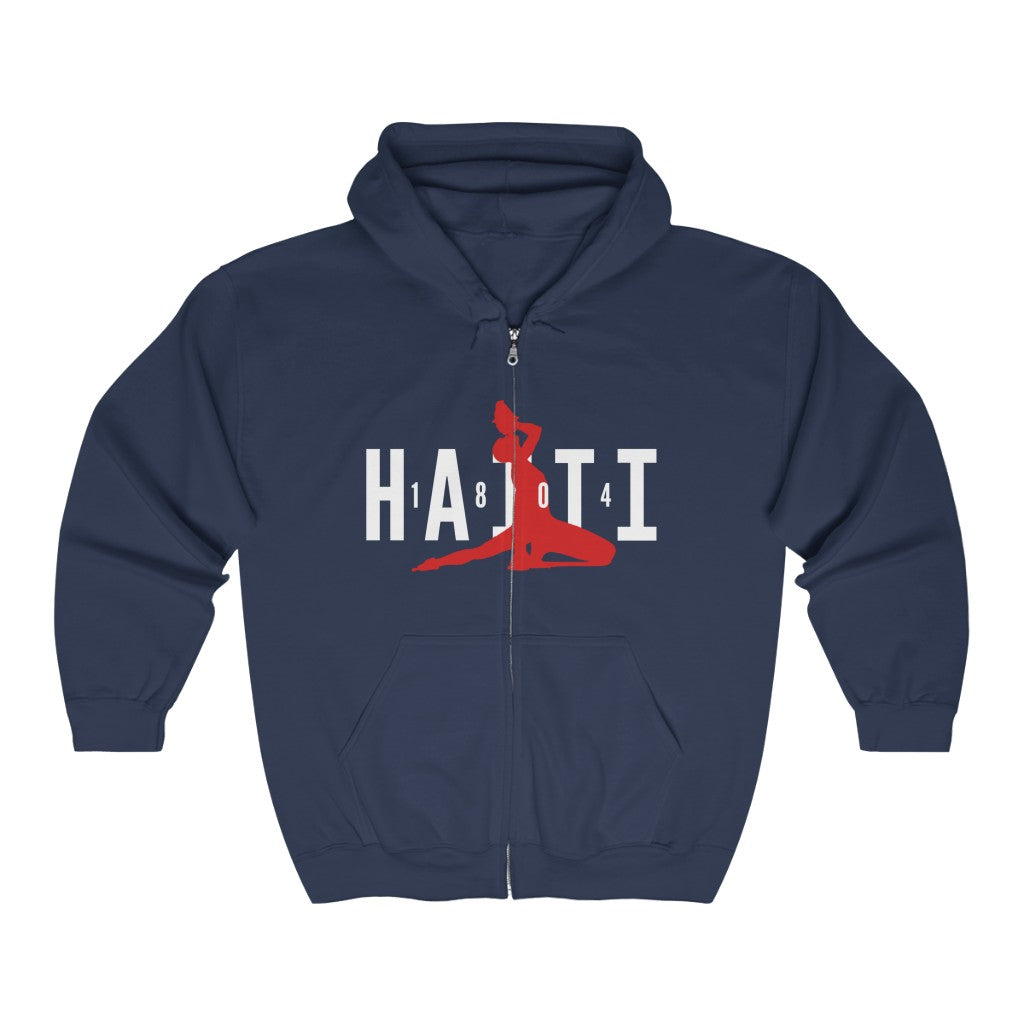 1804 Neg Mawon Haiti Neg Marron Haitian Revolution Zip Hoodie | Hooded Sweatshirt