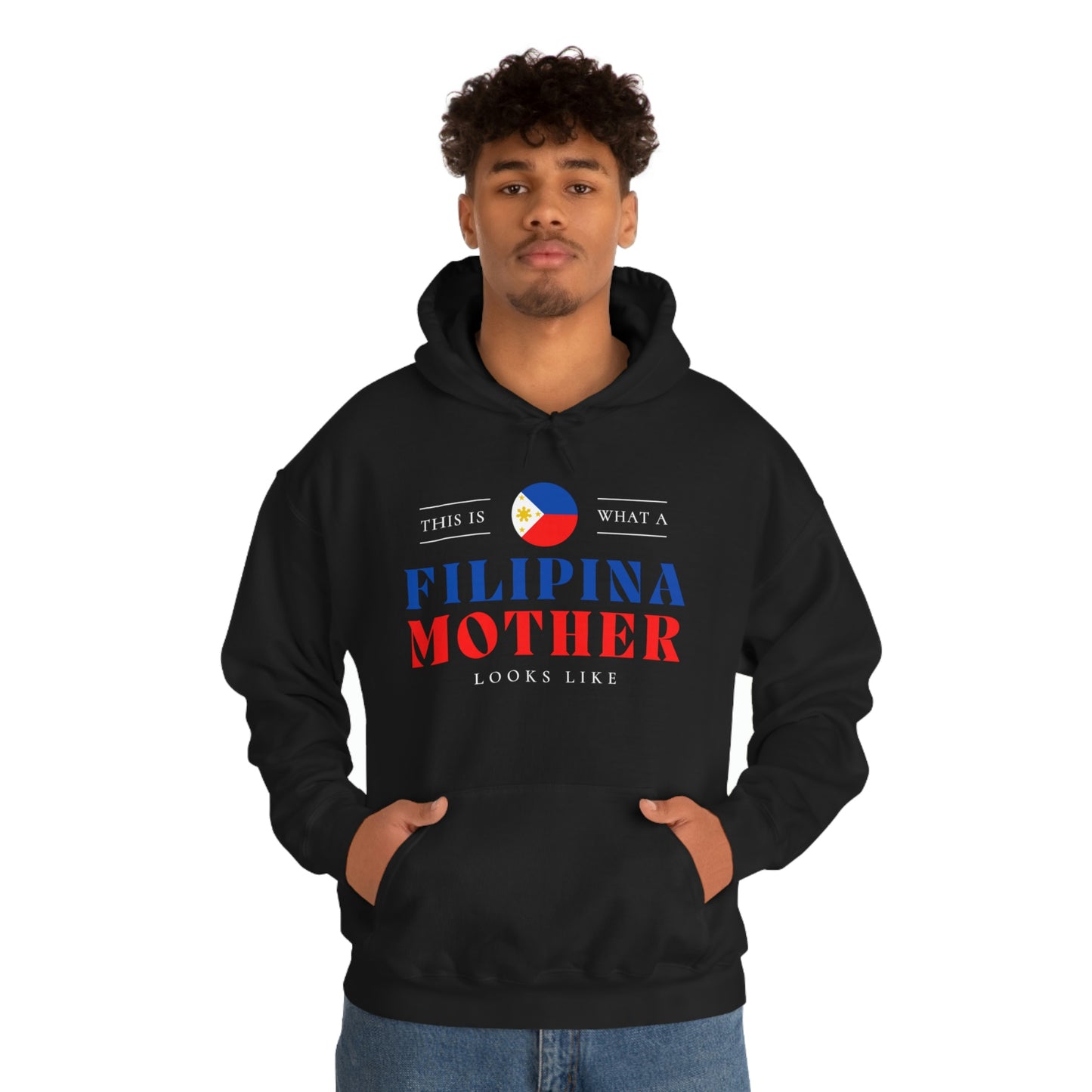 Filipina Mother Looks Like Philippines Mom Hoodie | Unisex Pullover Hooded Sweatshirt