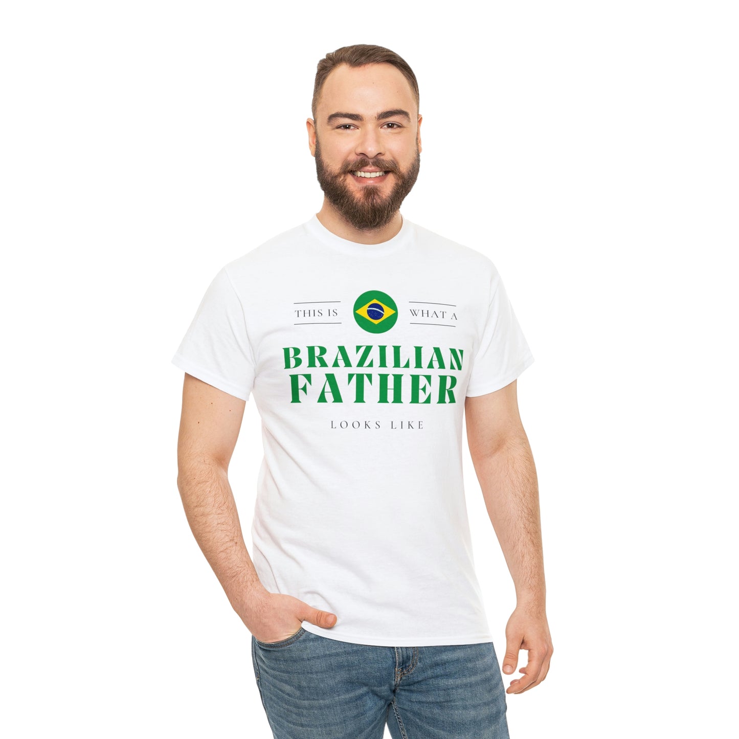 Brazilian Dad Looks Like Brazil Father T-Shirt | Unisex Tee Shirt