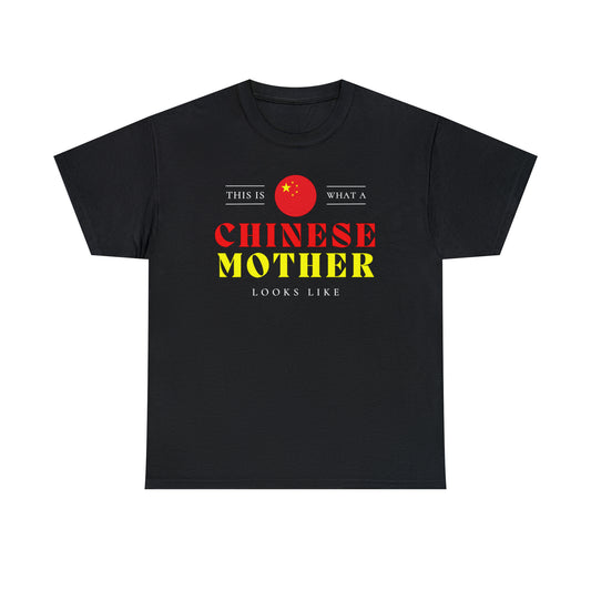 Chinese Mother Looks Like China Flag Mothers Day T-Shirt | Unisex Tee Shirt