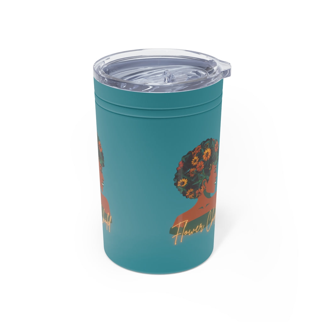 Flower Child Container | Earth Lady Vacuum Tumbler & Insulator, 11oz.