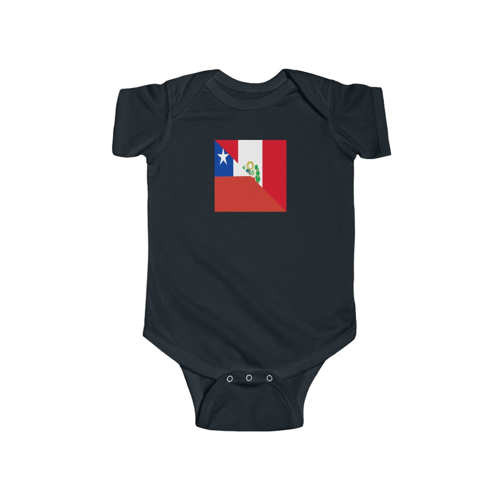 Peruvian Chilean Flag Baby Bodysuit | Chile Peru Newborn Clothes