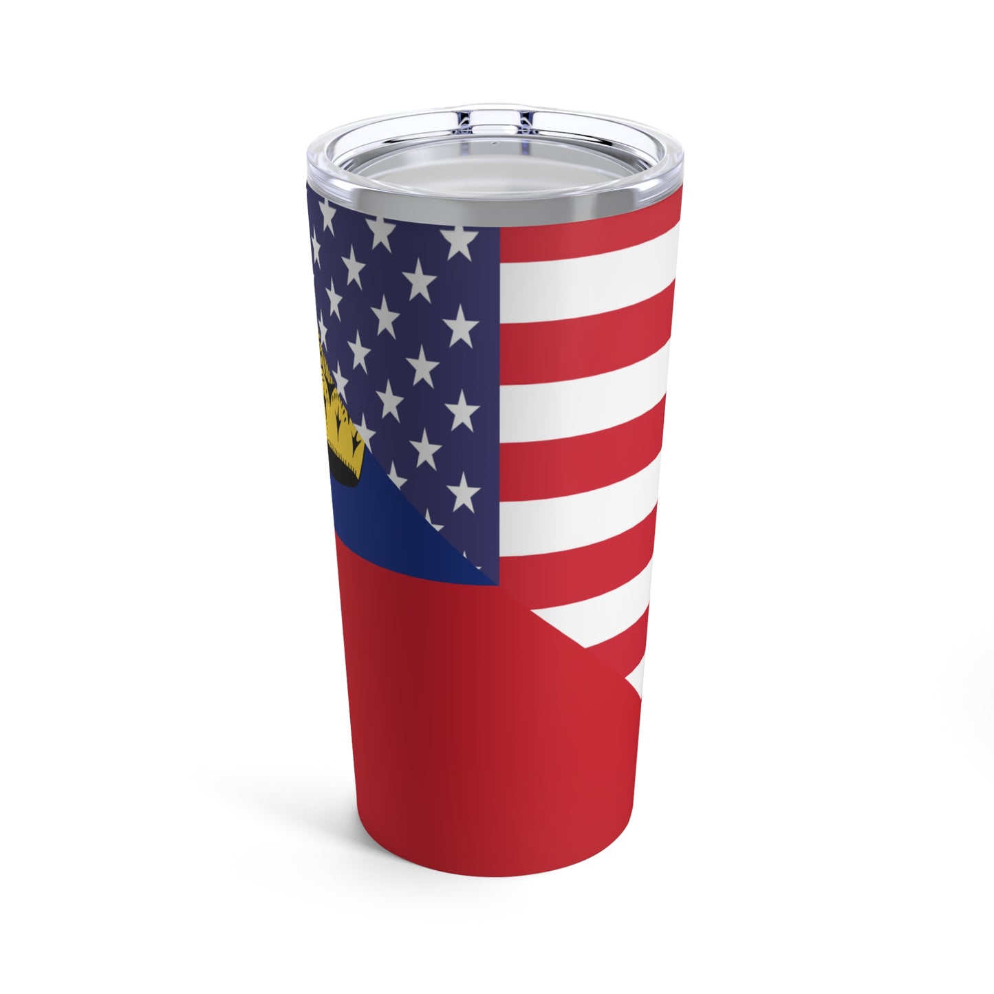 Liechtenstein American Flag Tumbler 20oz