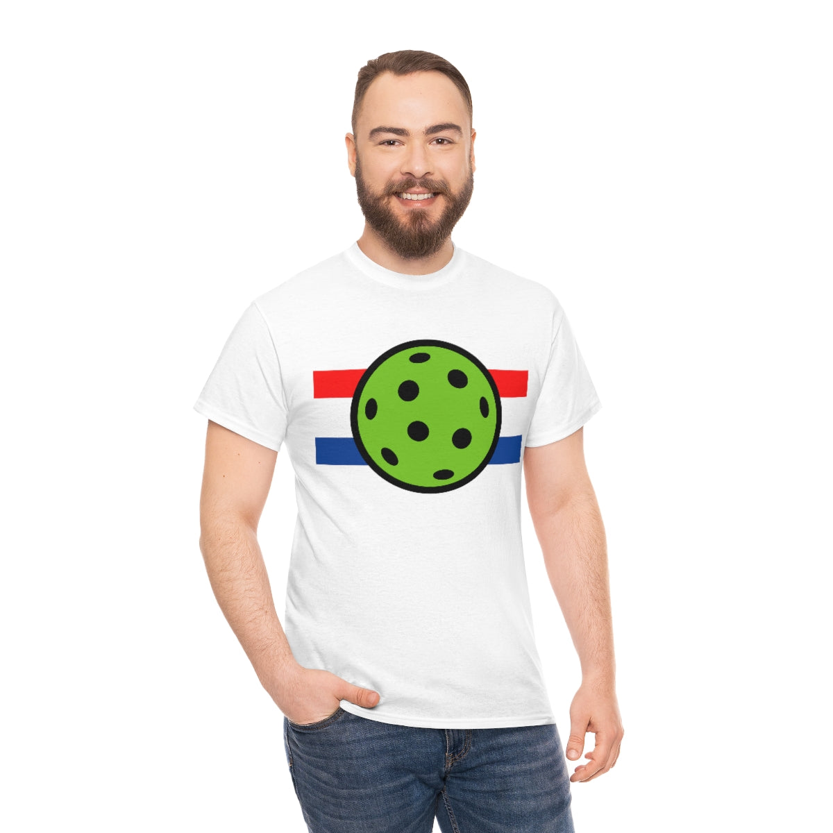 Pickleball Red White and Blue Tee Shirt | Unisex Pickle Ball T-Shirt