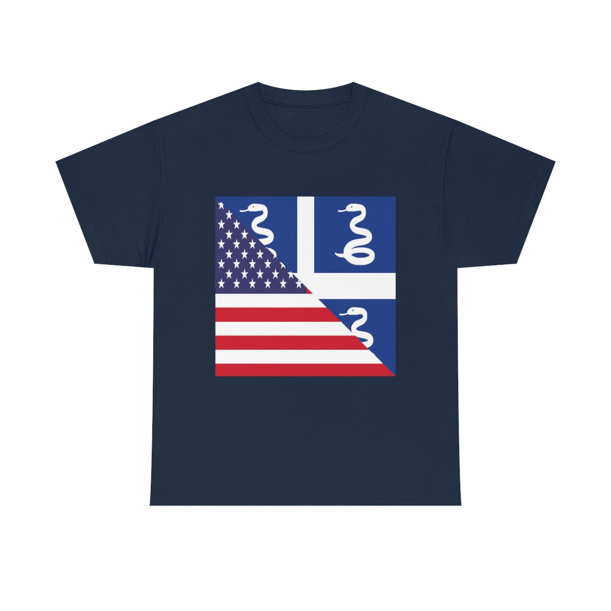 Martinique American Flag Half Martinician USA T-Shirt | Unisex Tee Shirt