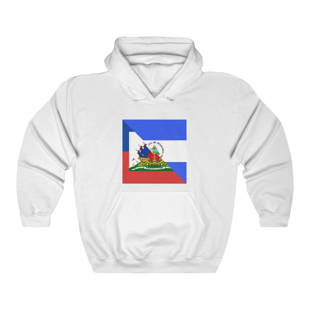 Haiti - Nicaragua Flag Hoodie | Half Haitian Nicaraguan Men Women Pullover