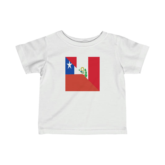 Infant Peruvian Chilean Flag Peru Chile Toddler Tee Shirt