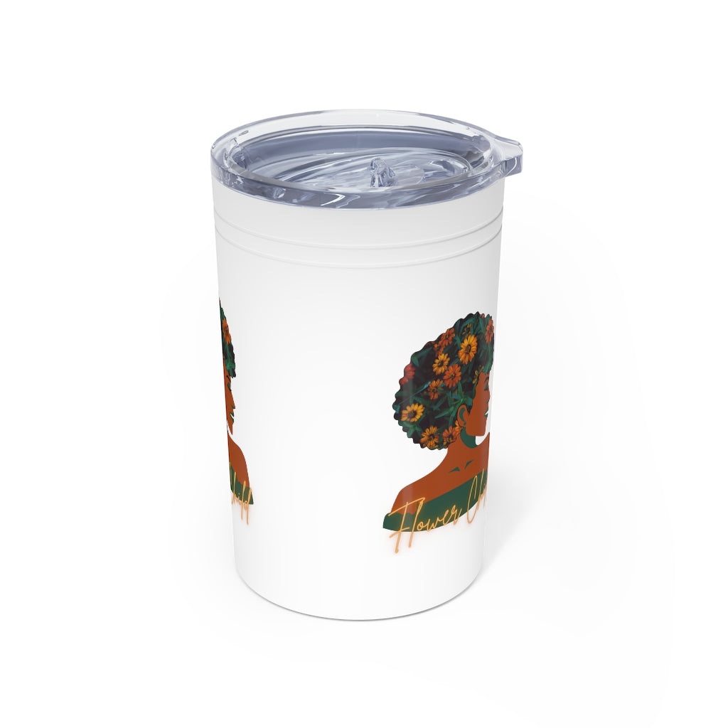 Flower Child Container | Earth Lady Vacuum Tumbler & Insulator, 11oz.