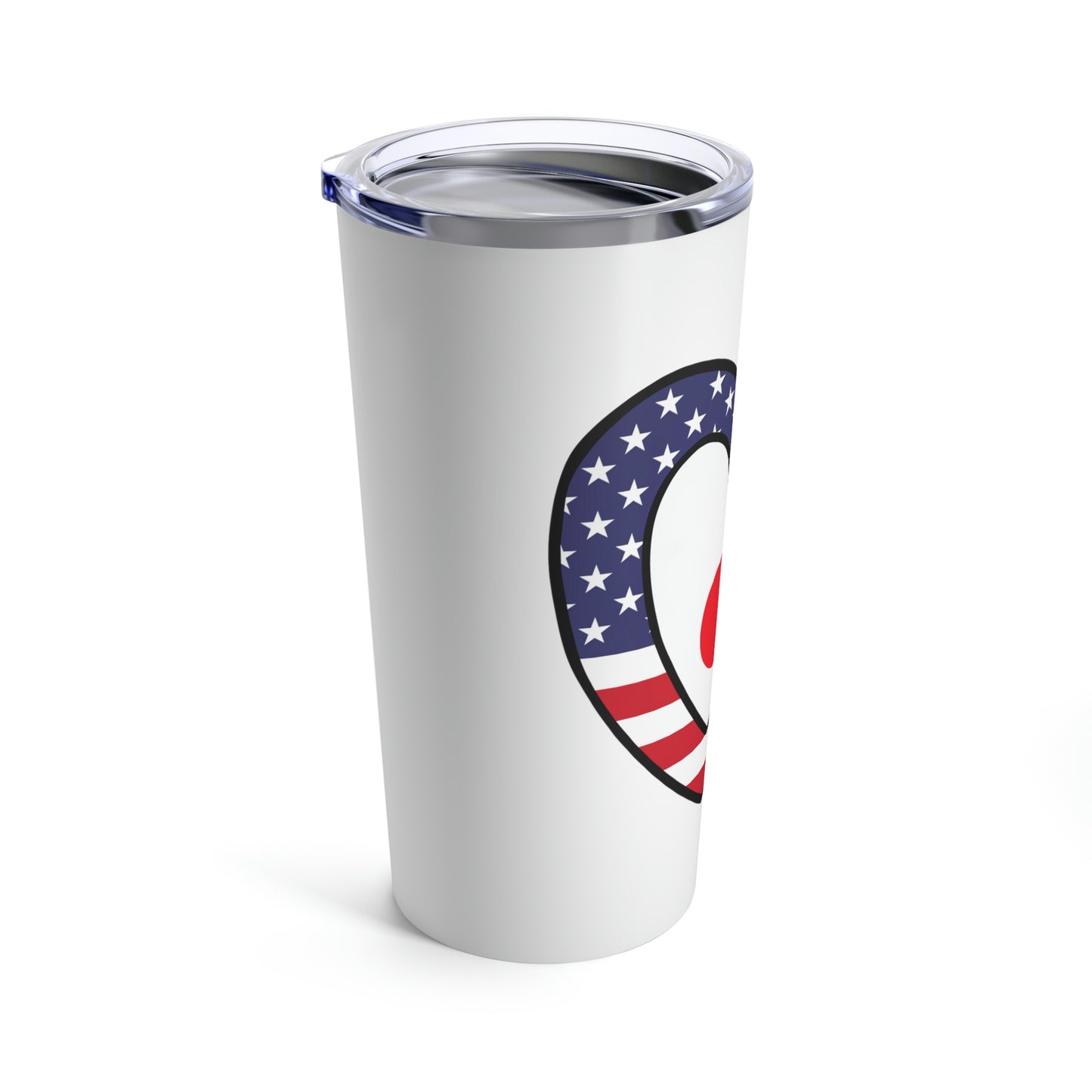 Japanese American Heart Valentines Day Gift Half Japan USA Flag Tumbler 20oz Beverage Container