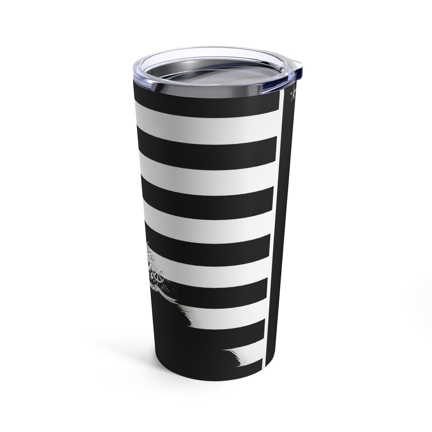 Black And White Haitian American Flag | Haiti USA Tumbler 20oz