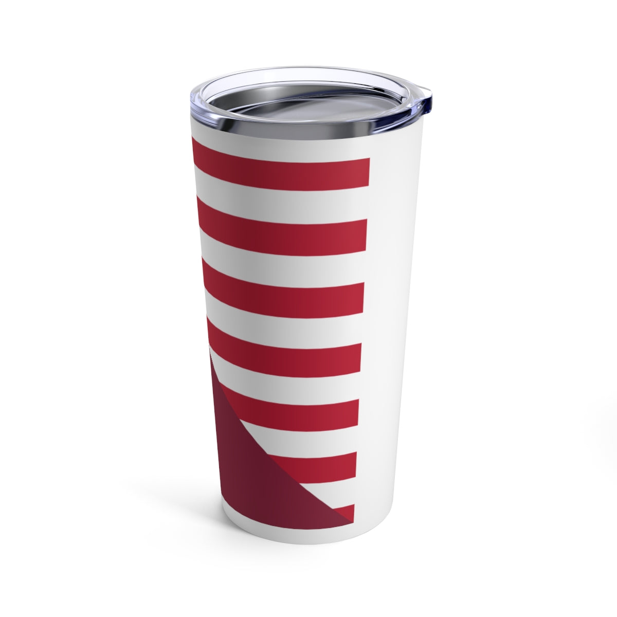 Qatar American Flag Half Qatari USA Tumbler 20oz Beverage Container