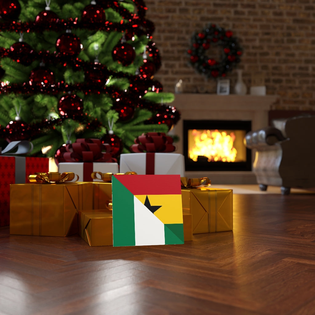 Nigerian Ghanaian Flag Canvas Gallery Wraps | Nigeria Ghana Naija