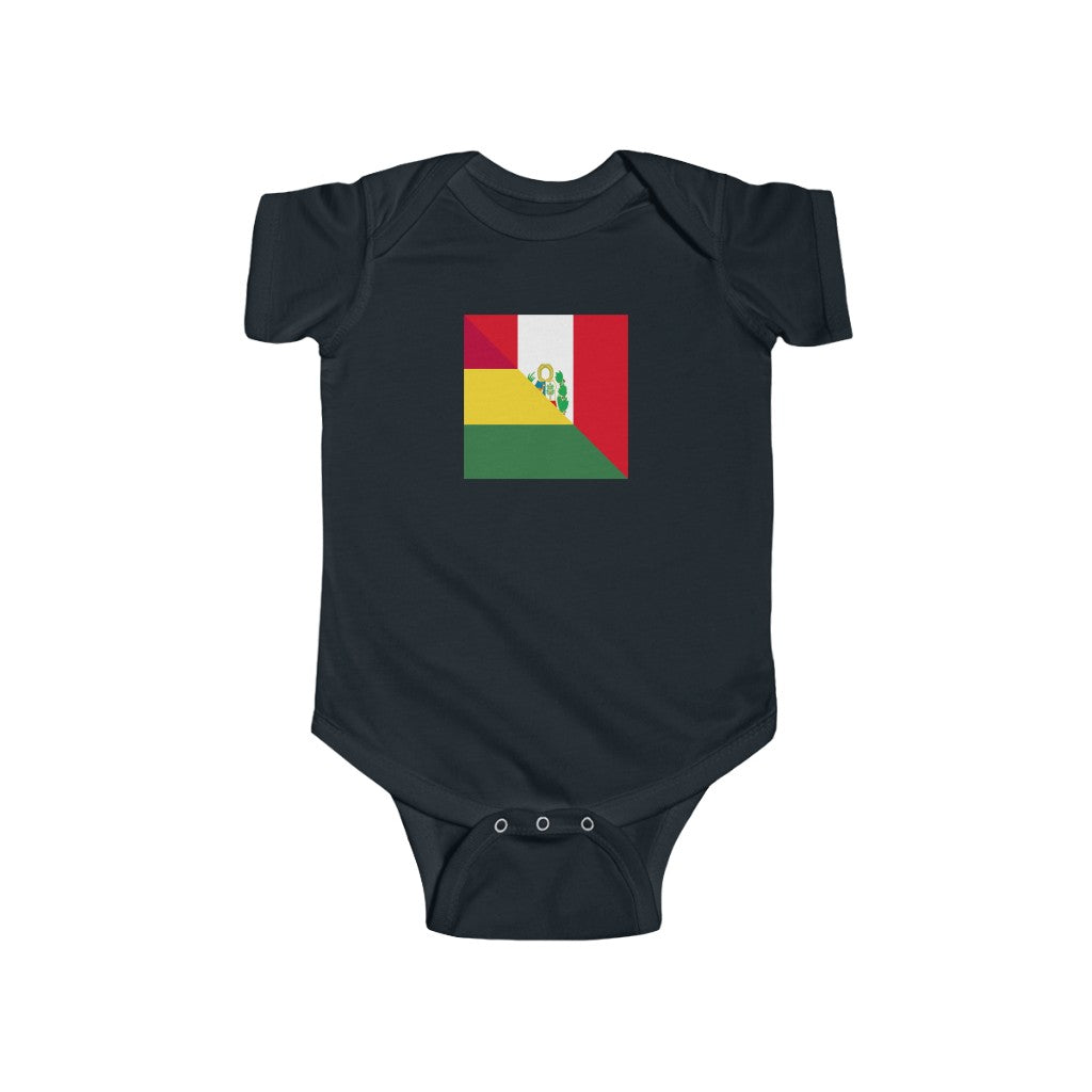 Peruvian Bolivian Flag Baby Bodysuit | Bolivia Peru Newborn Clothes