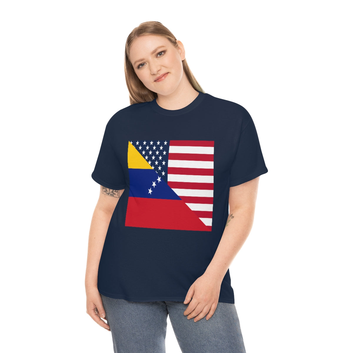 Venezuelan American Flag T-Shirt | Unisex Venezuela USA Tee Shirt