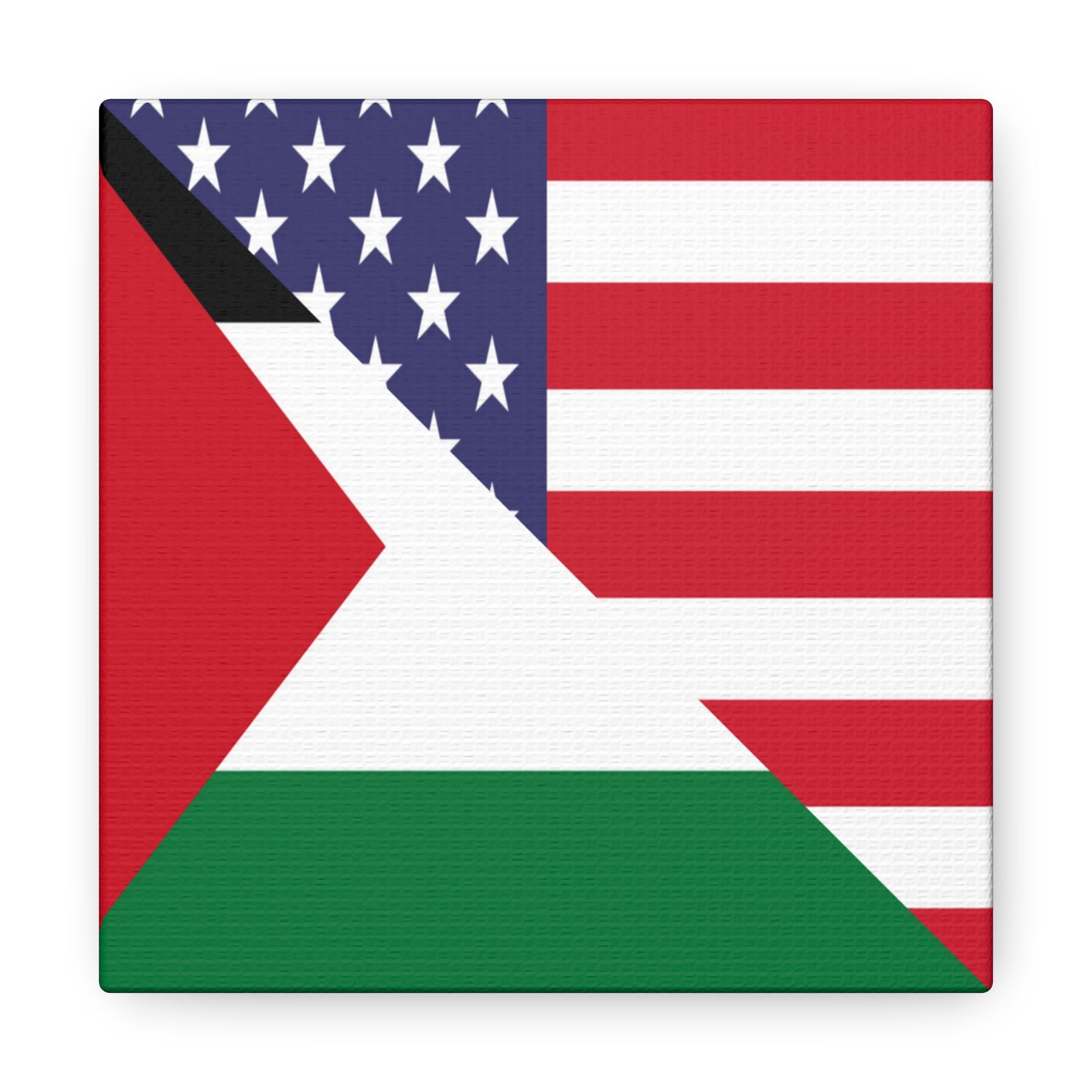 Palestine USA Flag Palestinian American Canvas Gallery Wraps | Wall Art