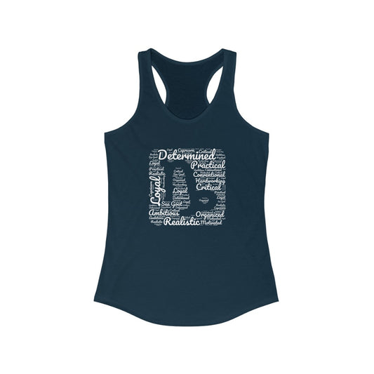 Capricorn Zodiac Sign Women’s Racerback Tank Top | Woman Astrology Shapecloud