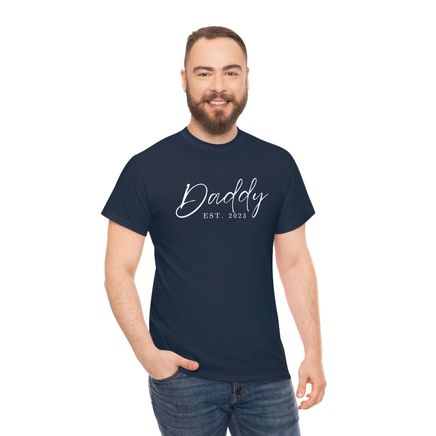 Daddy Est 2023 Fathers Day Gift for Dad 2 T-Shirt | Unisex Tee Shirt