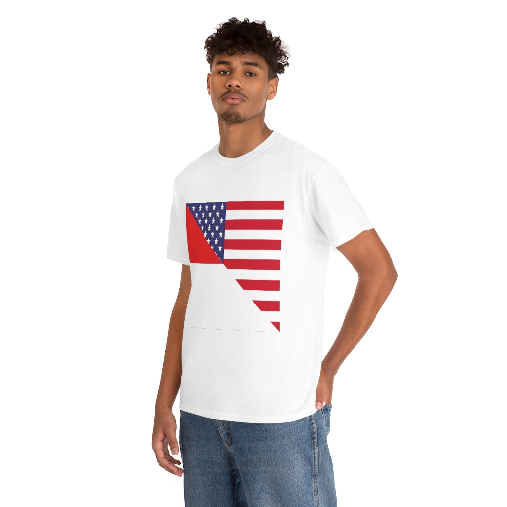 Indonesian American Flag Tee Shirt | Unisex Indonesia USA Tshirt