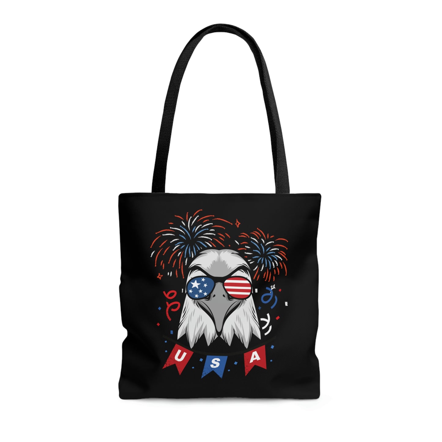 American Bald Eagle USA Flag Tote Bag | Shoulder Bag