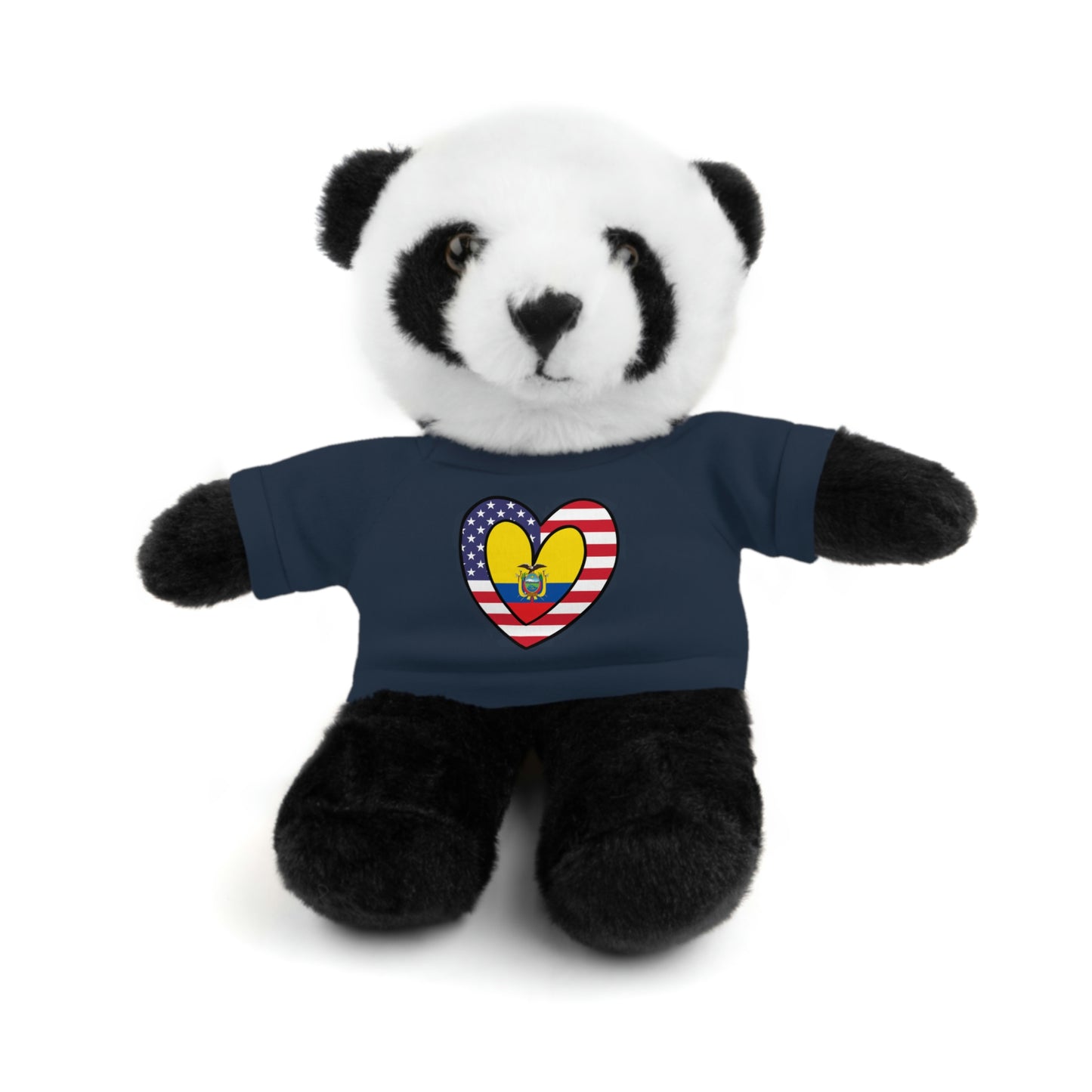 Ecuadorian American Valentines Day Gift Stuffed Animal | Ecuador USA Flag Toy