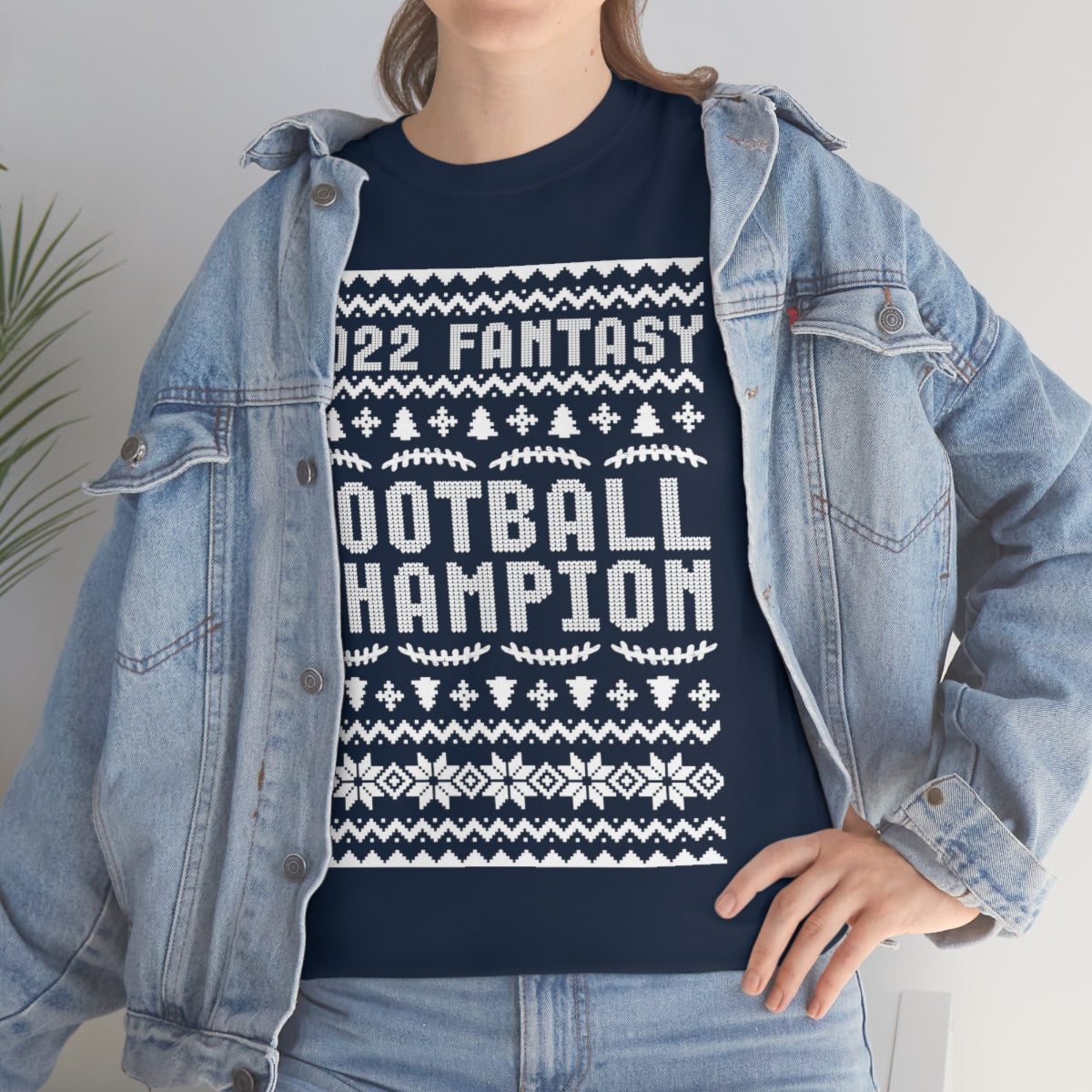 Fantasy Football Champion 2022 Ugly Christmas Tee Shirt | Unisex Champ T-Shirt