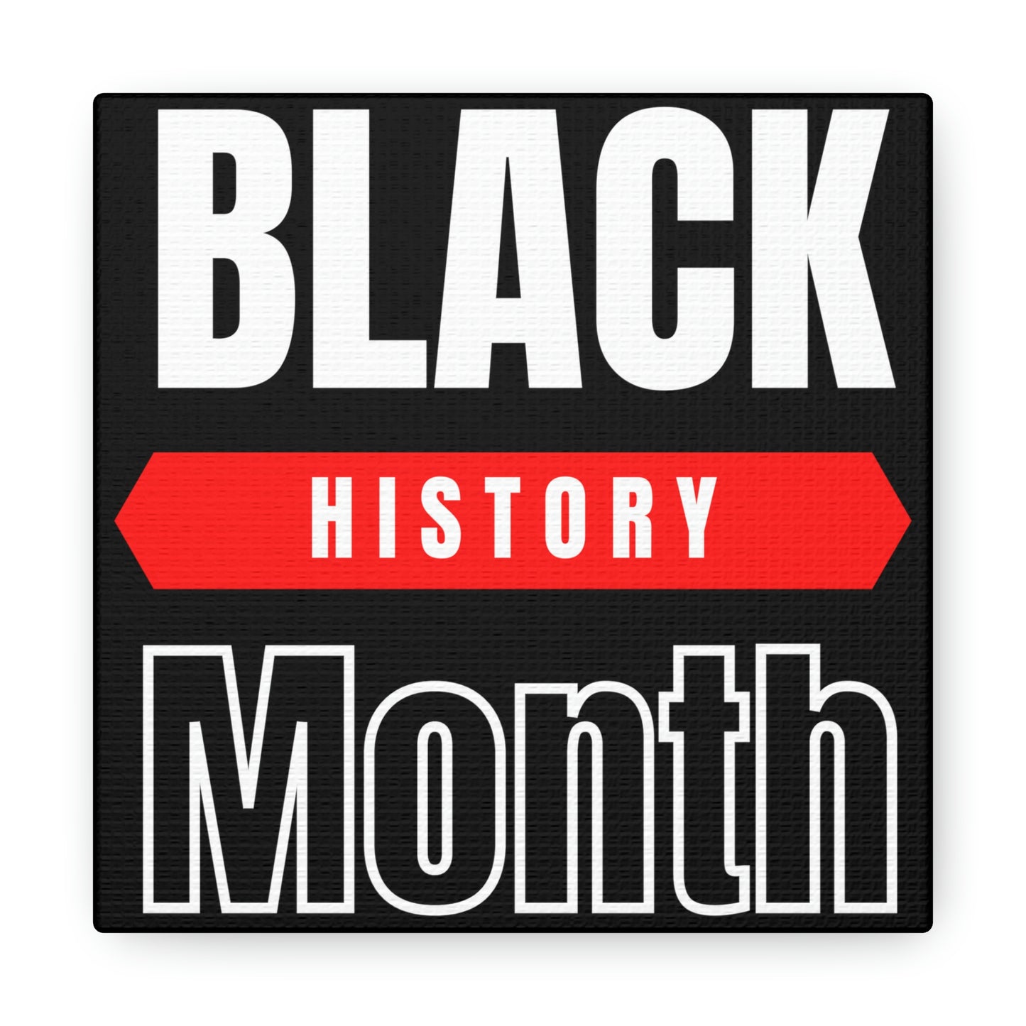 Black History Month 2 Black Excellence Canvas Gallery Wraps | Wall Art