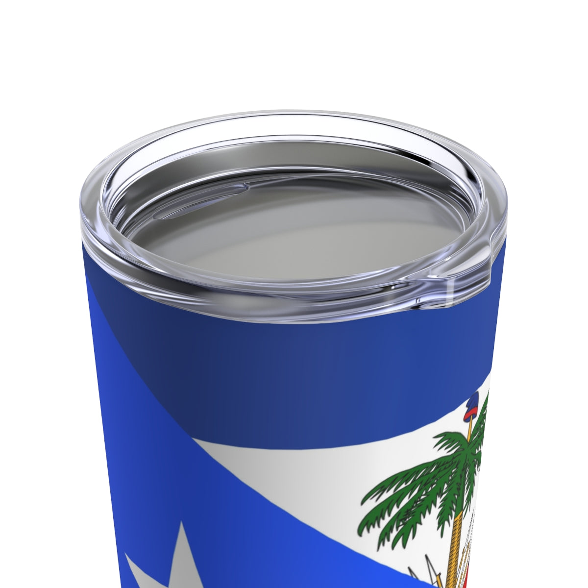 Puerto Rican Haitian Flag Half PR Haiti Tumbler 20oz