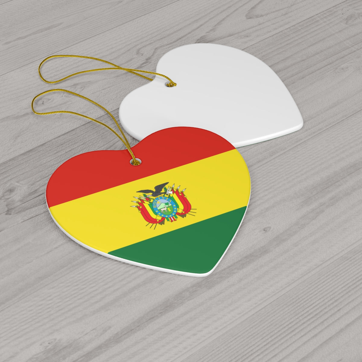 Bolivia Flag Ceramic Ornaments | Bolivian Christmas Tree