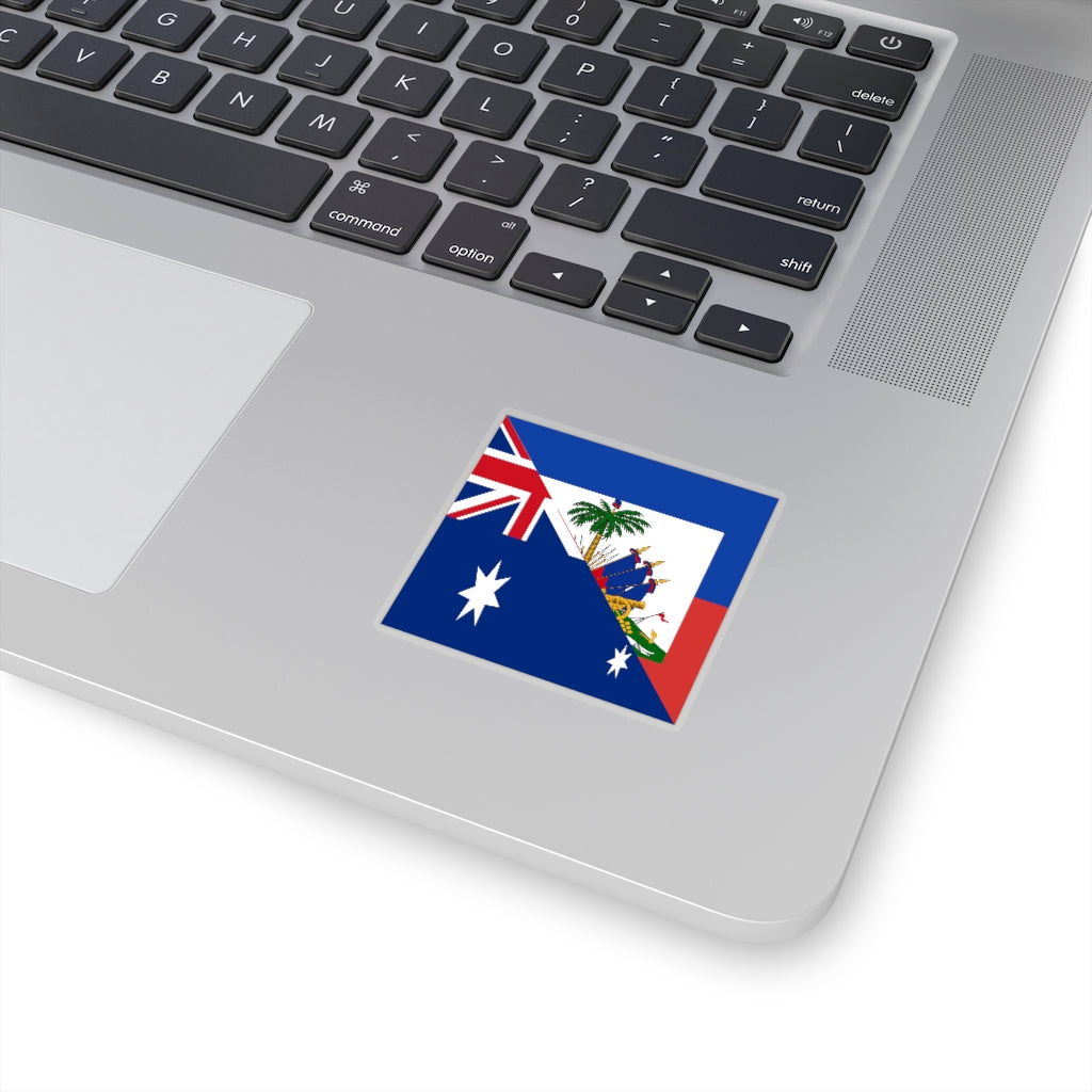 Haiti Australia Flag Sticker | Australian Haitian Stickers