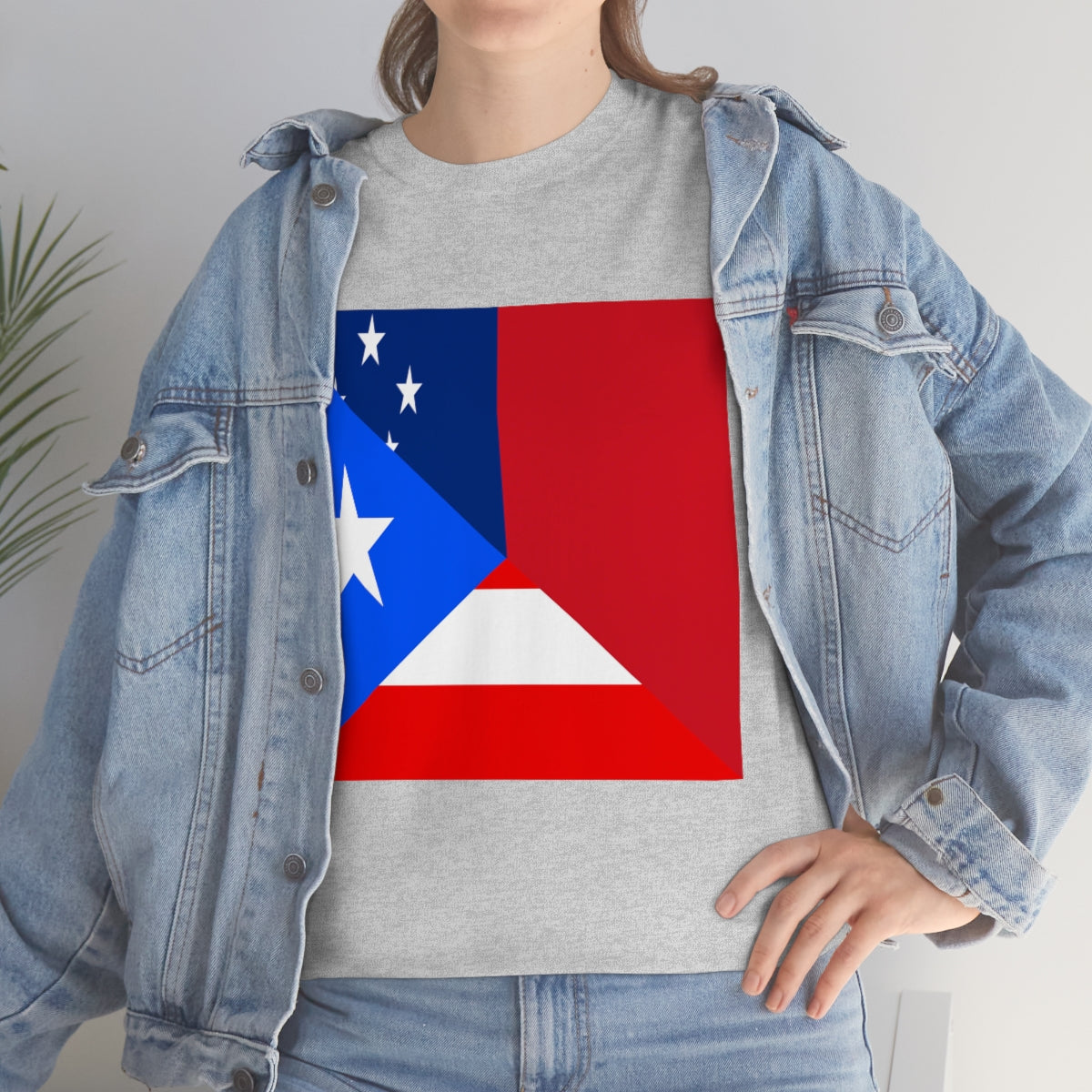 Puerto Rico Samoa Flag Half Puerto Rican Samoan T-Shirt | Unisex Tee Shirt