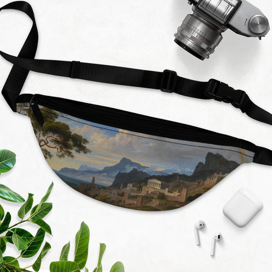 Heroic Landscape with Rainbow by Joseph Anton Koch | Fanny Pack Belt Bag