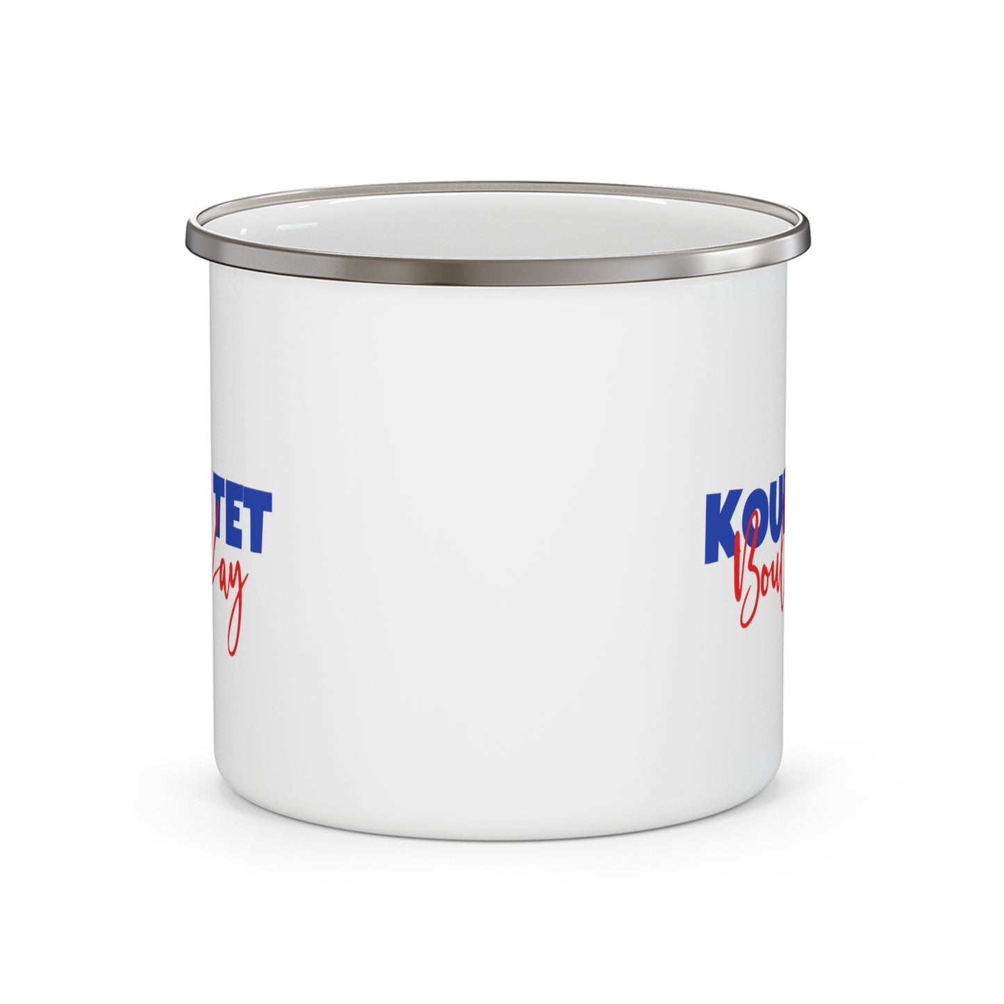 Koupe Tet Boule Kay Haiti Saying Haitian Revolution 12oz Enamel Mug