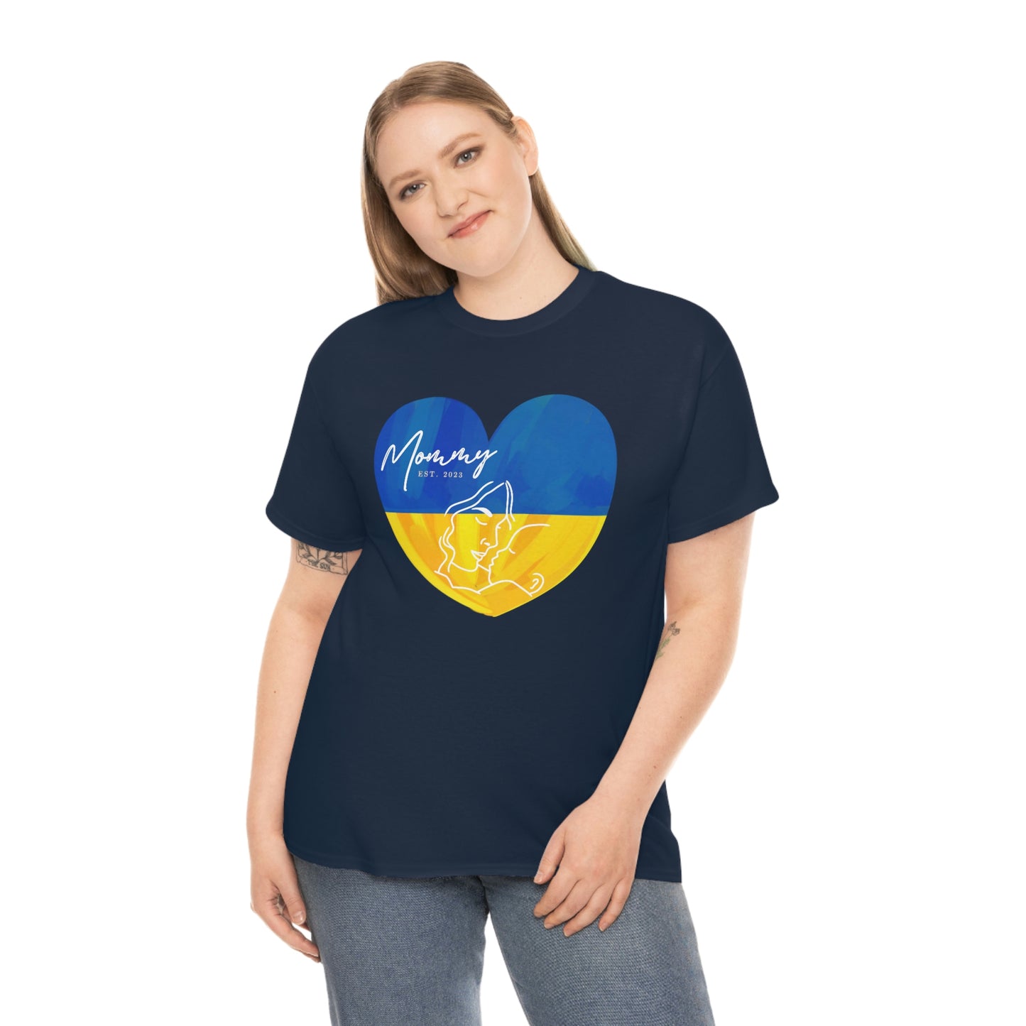 Ukraine Mommy Est 2023 Mothers Day Gift for Ukrainian MOM T-Shirt | Unisex Tee Shirt