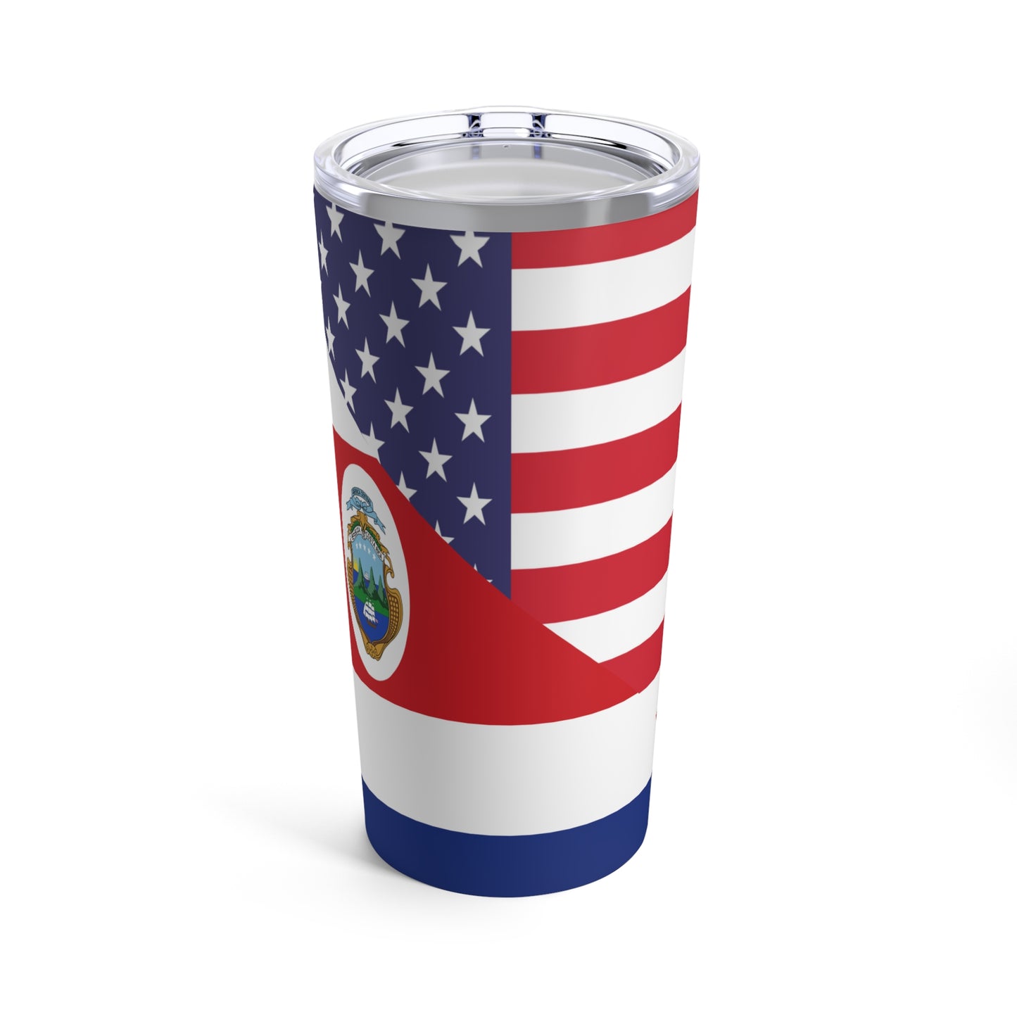 Costa Rican American Flag USA Tumbler 20oz