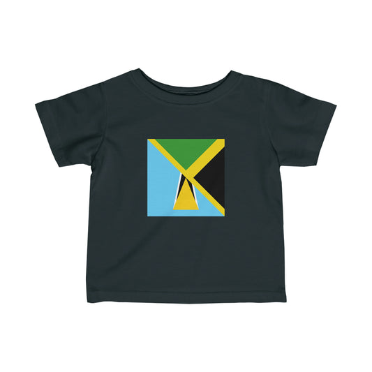 Infant Jamaica St Lucia Flag Jamaican Toddler Tee Shirt