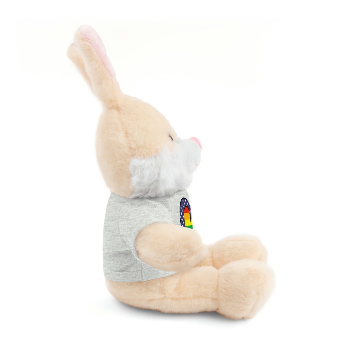 Rainbow Flag Stuffed Animals with Tee Shirt | LGBTQ Pride Valentines Day