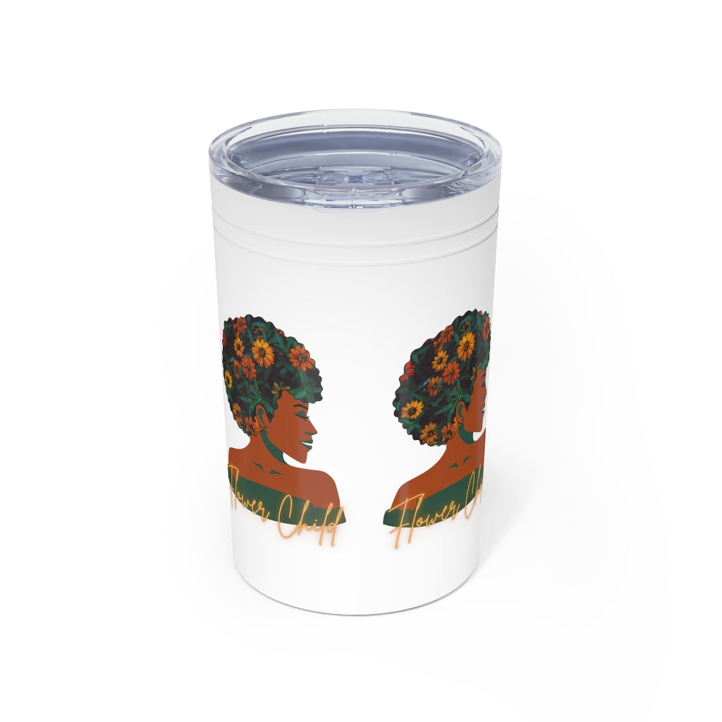 Flower Child Container | Earth Lady Vacuum Tumbler & Insulator, 11oz.