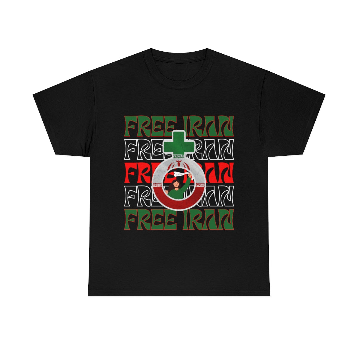 Free Iran Protest Tee Shirt | Unisex Iranian Flag T-Shirt