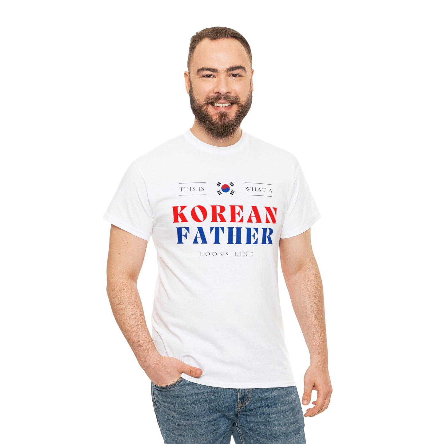 Korean Dad Looks Like South Korea Father T-Shirt | Unisex Tee Shirt