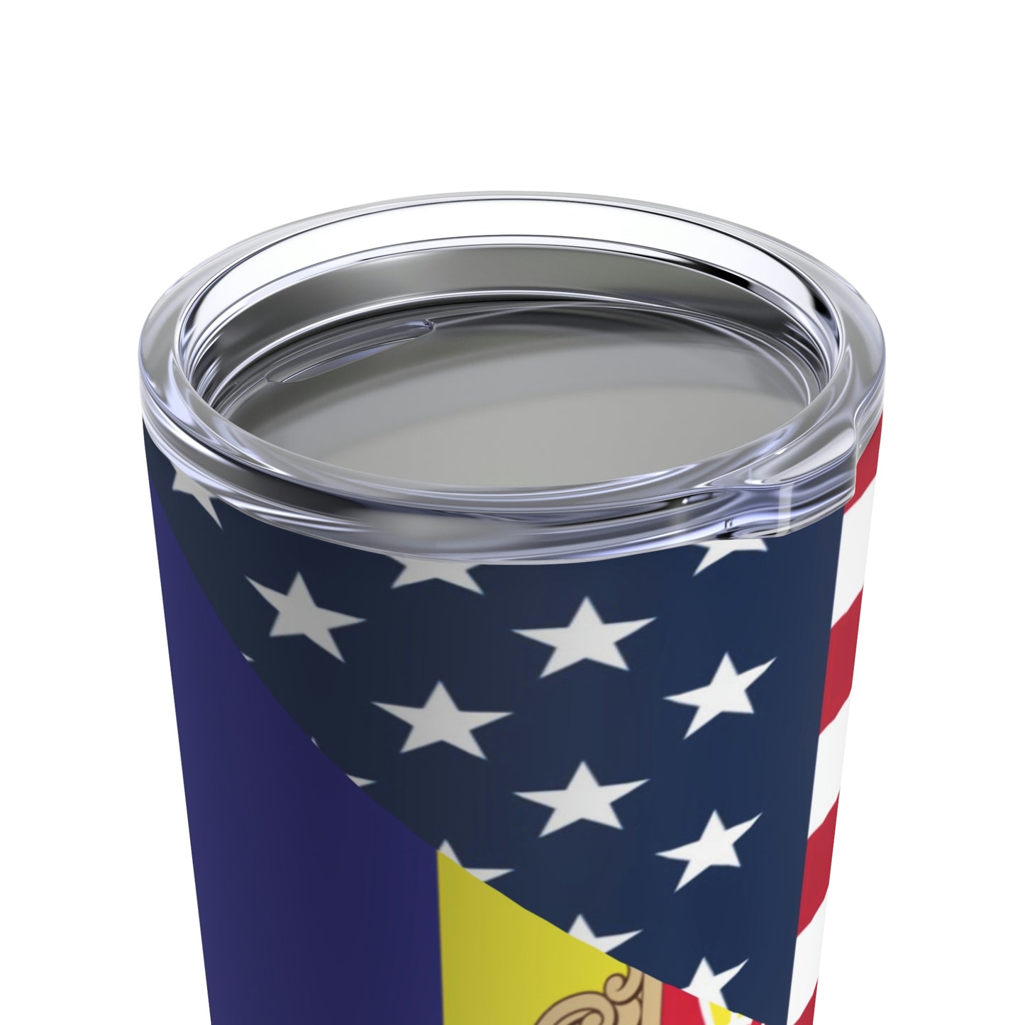 Andorra American Flag Andorran USA Tumbler 20oz