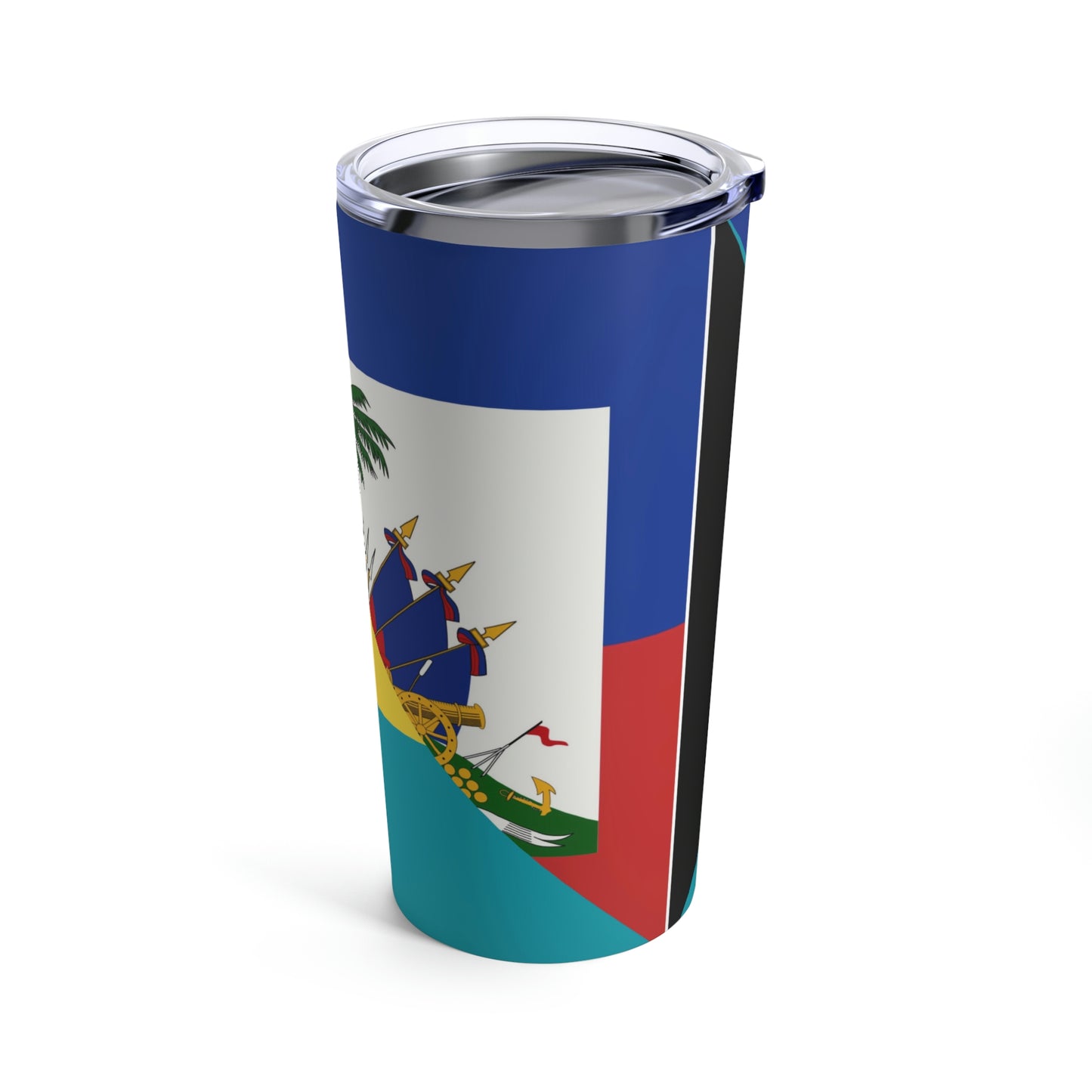 Haiti Bahamas Flag | Half Haitian Bahamian Flag Tumbler 20oz