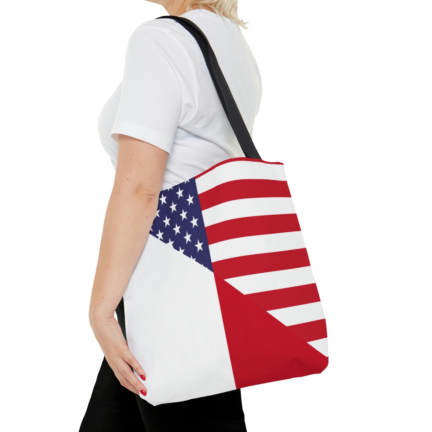 Maltese American Flag Malta USA Tote Bag | Shoulder Bag