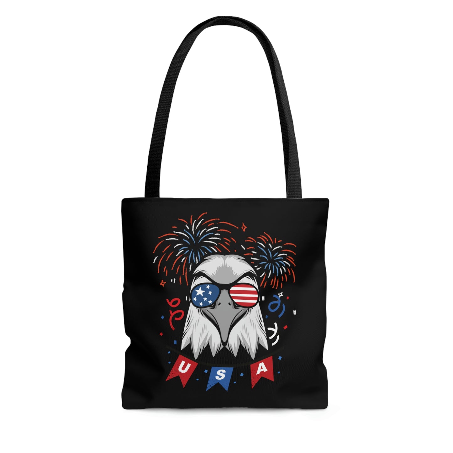 American Bald Eagle USA Flag Tote Bag | Shoulder Bag