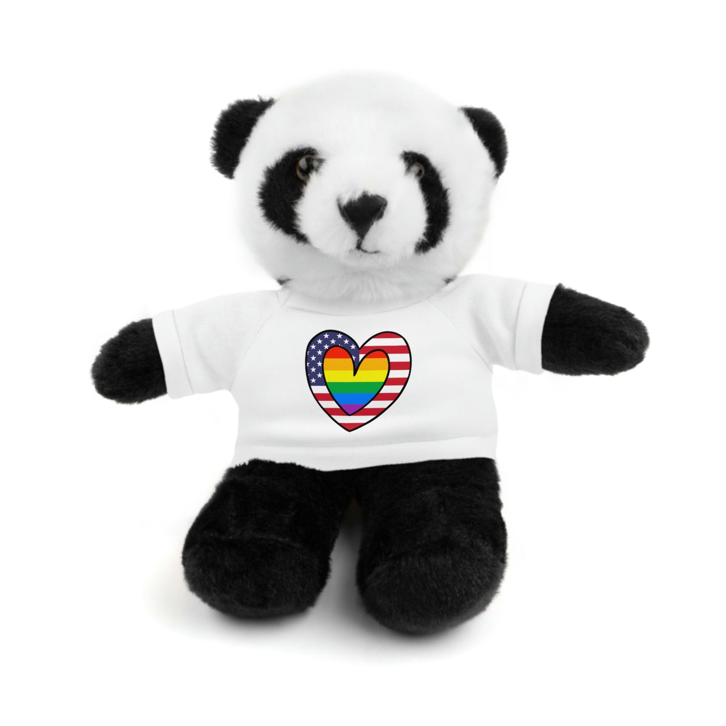 Rainbow Flag Stuffed Animals with Tee Shirt | LGBTQ Pride Valentines Day