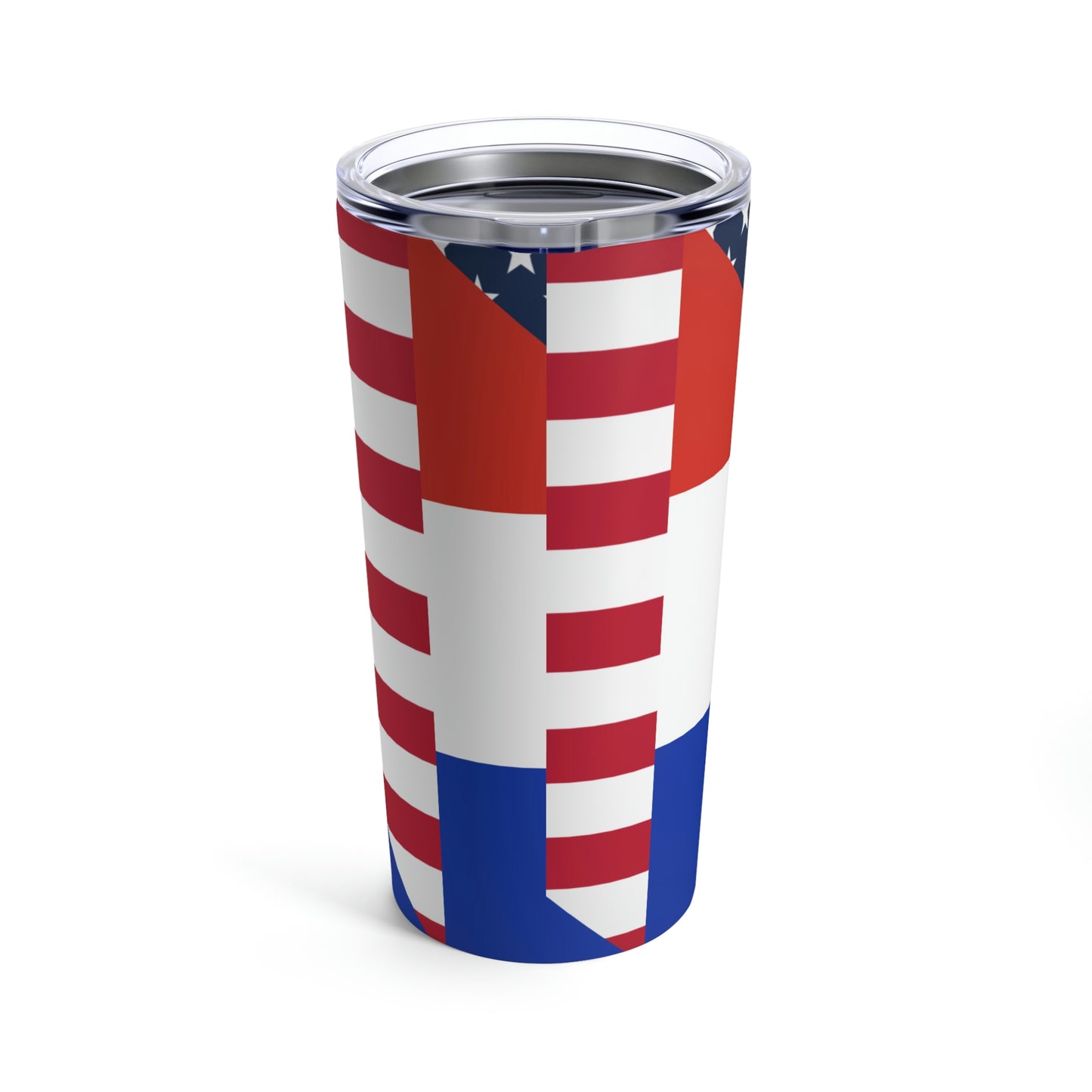 Paraguay American Flag Half Paraguayan USA Tumbler 20oz Beverage Container