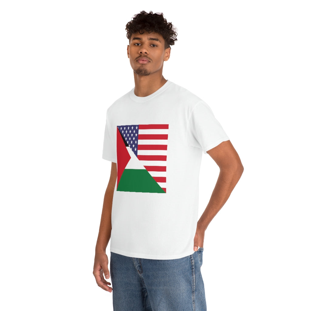 Palestinian American Flag T-Shirt | Unisex Palestine Men Women Tee