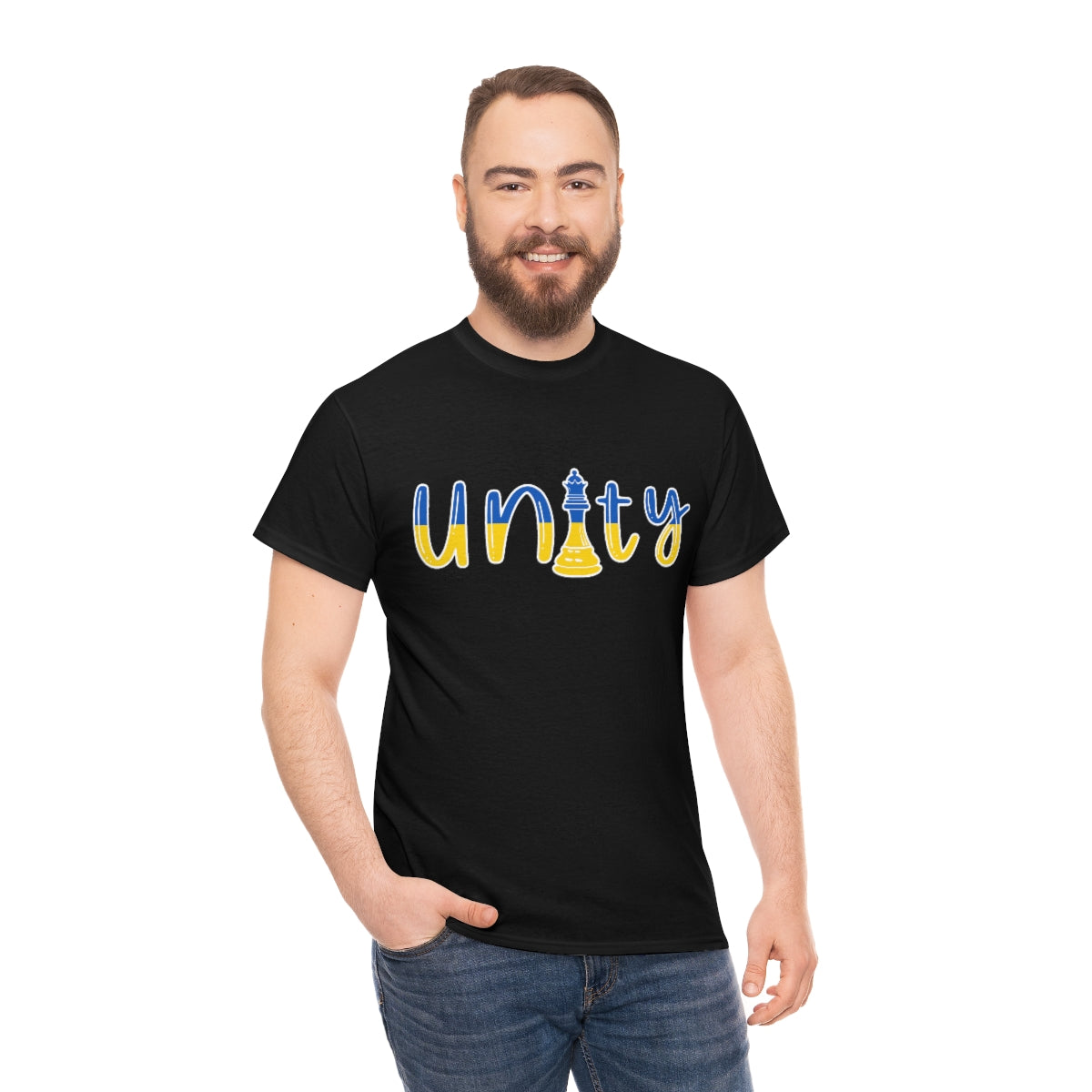 Ukraine Unity Queen Chess Piece Shirt | Unisex Ukrainian Flag T-Shirt